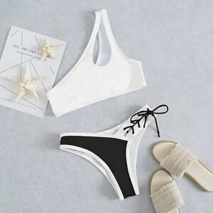 SherryDC Women's Cheeky Cutout One Shoulder Bikini #480